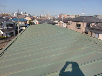 2015/01/19昭島市緑町アパートトタン屋根塗装工事