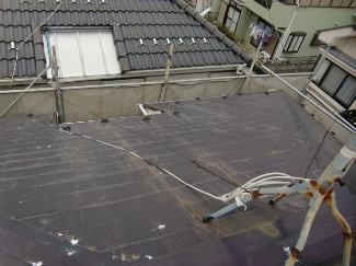 2015/4/21 昭島市昭和町住宅コロニアル屋根塗装工事