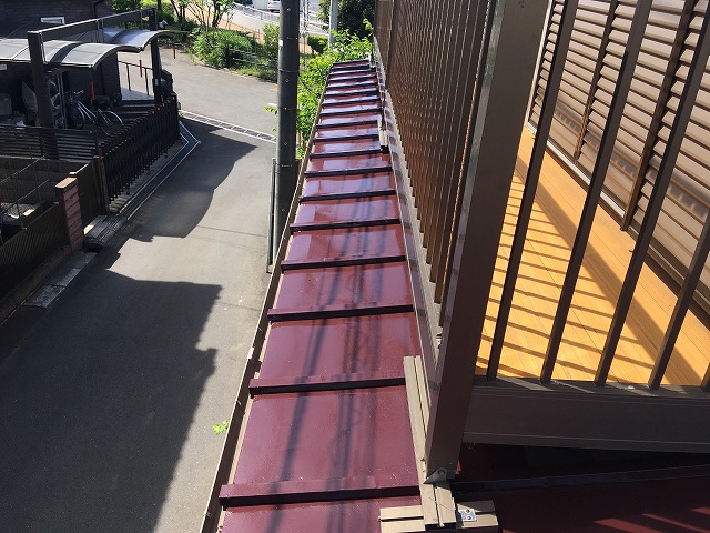 2018/04/26所沢市東狭山ヶ丘住宅トタン屋根塗装工事