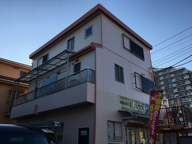 2018/12/04昭島市松原町店舗兼住宅塗装工事